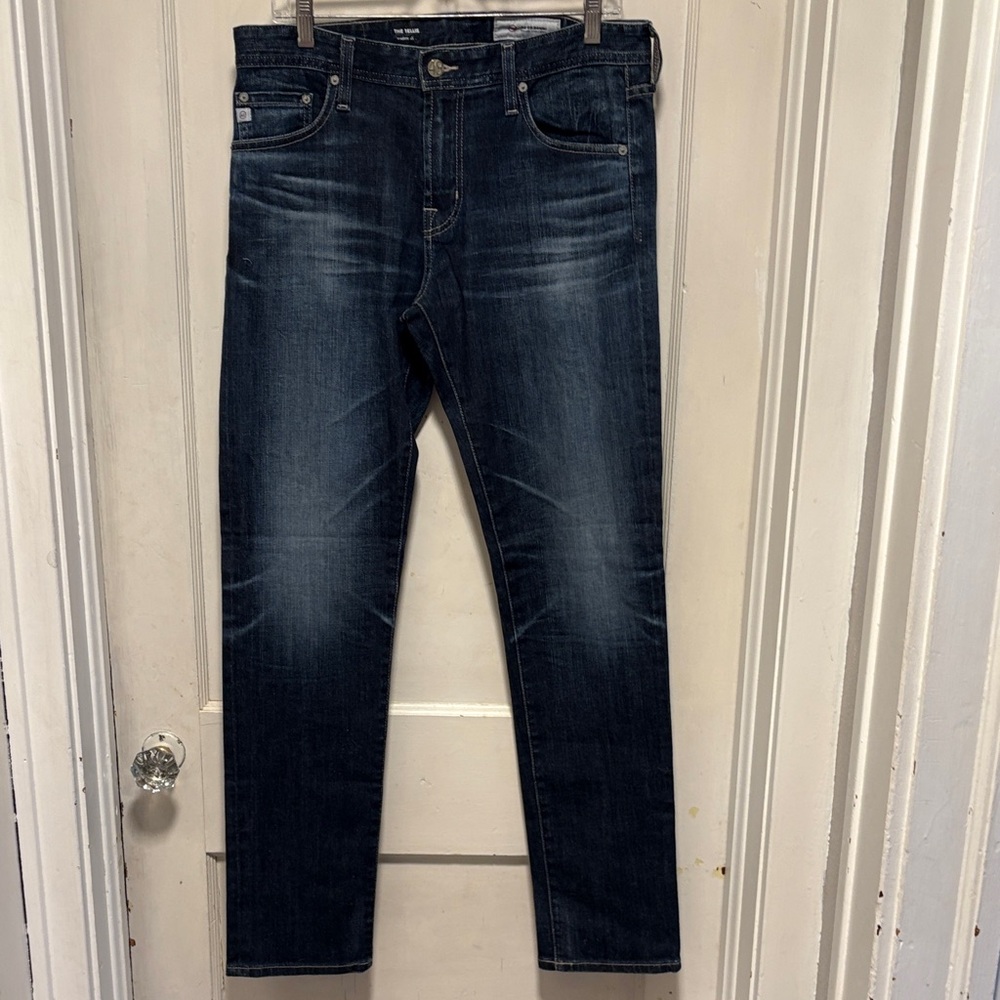 AG Adriano Goldschmied Men's The Tellis Slim Black Jeans 32R New w/o Tag